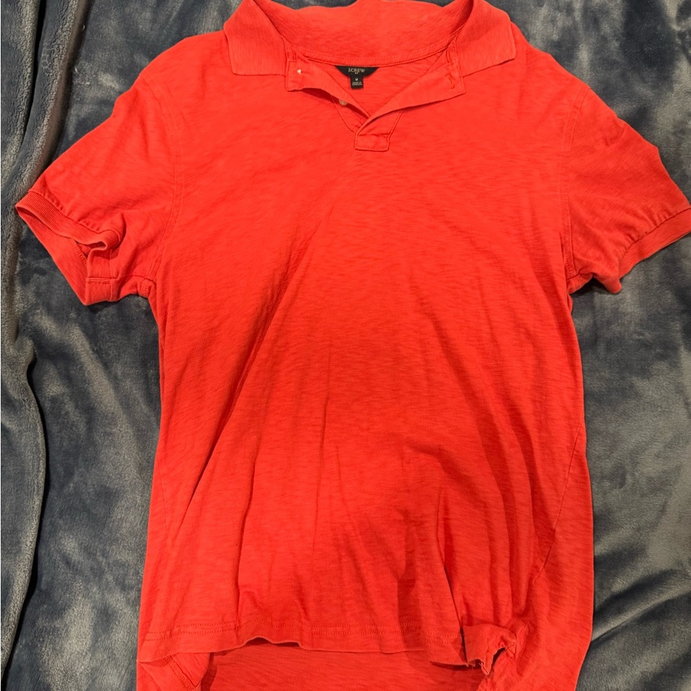 J Crew Men's Red Polo